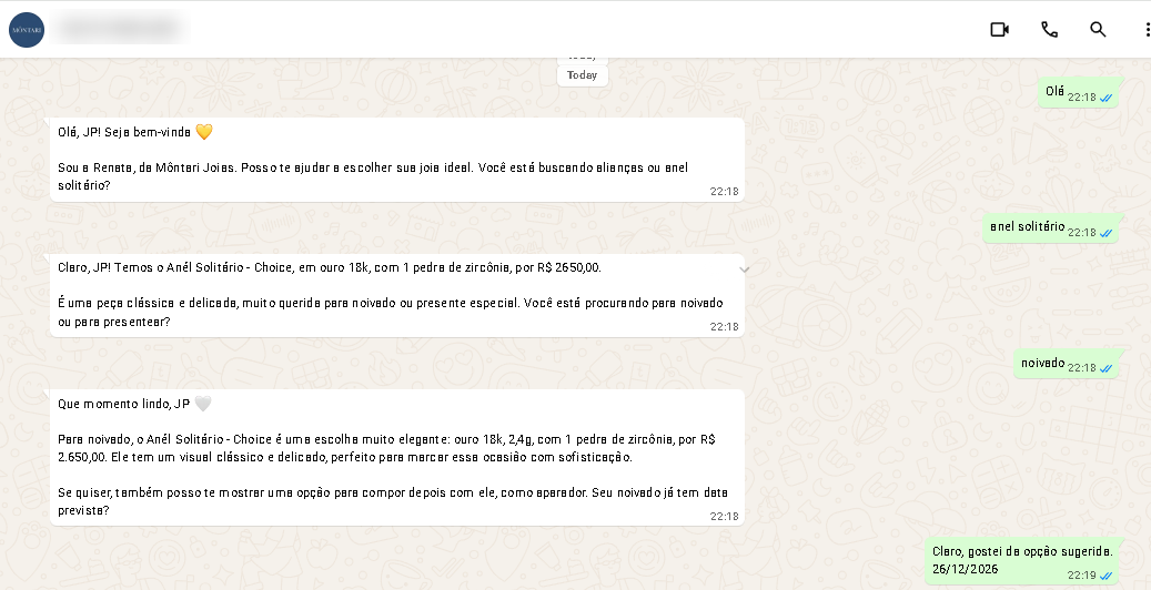 Conversa no WhatsApp